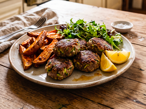 Juicy Beef & Zucchini Family Rissoles