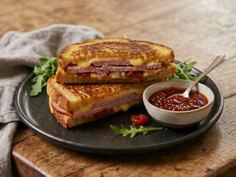 The Ultimate Loaded Ham & Cheese Toastie