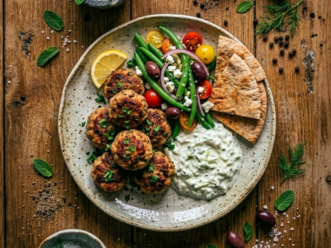 Greek Keftedes Protein Pita Pockets