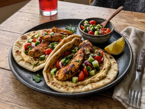 Middle Eastern Chicken with Ripper Flatbreads