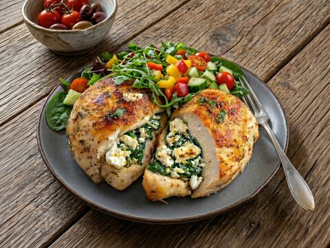 Spinach & Feta Stuffed Chicken