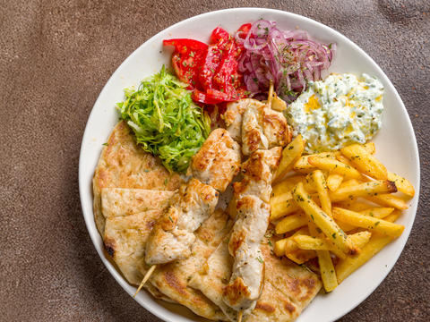 Souvlaki Chicken Pitas