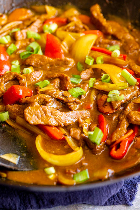 Mild Sweet Curry with Beef & Vegetables